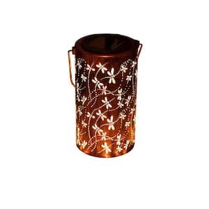 Solar Lanterns Outdoor Hanging Lantern Lights, Sunflower Metal