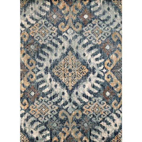 United Weavers Bridges Verazanno Navy 13 ft. x 15 ft. Oversize Area Rug