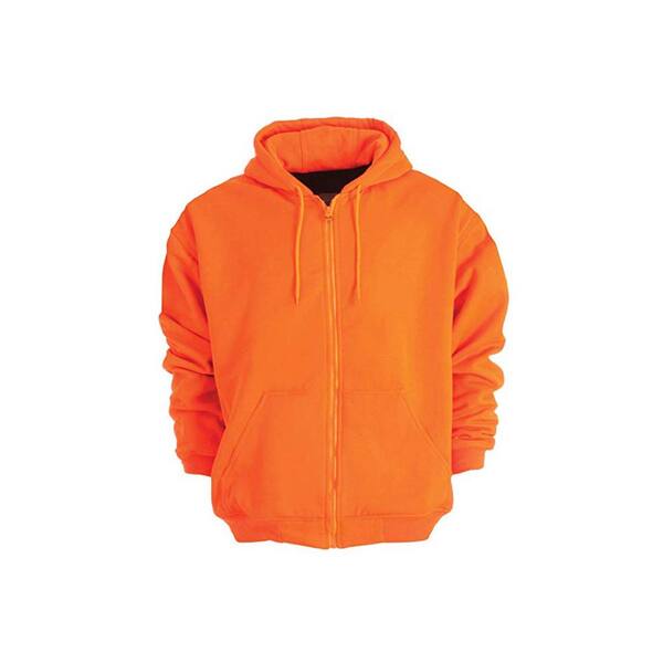 Berne Men's 6 XL Regular Orange 100% Polyester Enhanced Visibility Hooded Sweatshirt