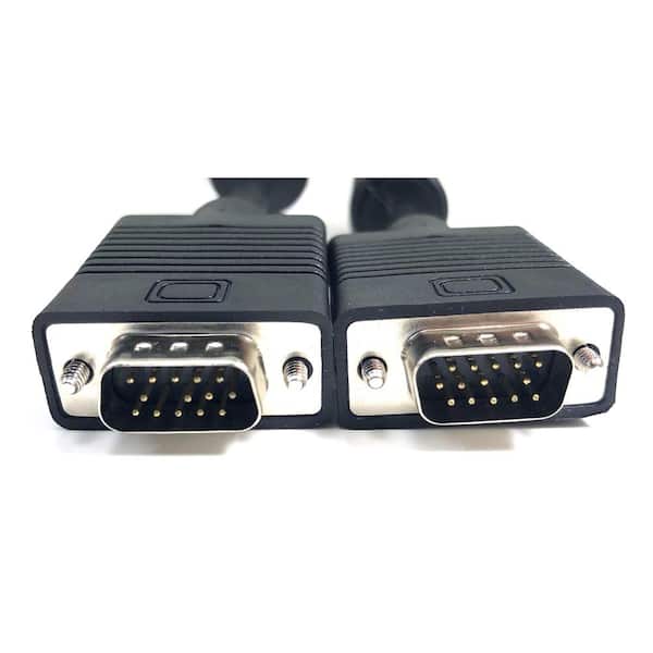 Micro Connectors, Inc 50 ft. X/S/VGA Coaxial HD15 Male to Male Monitor Replacement Cable Double Shield with Ferrites