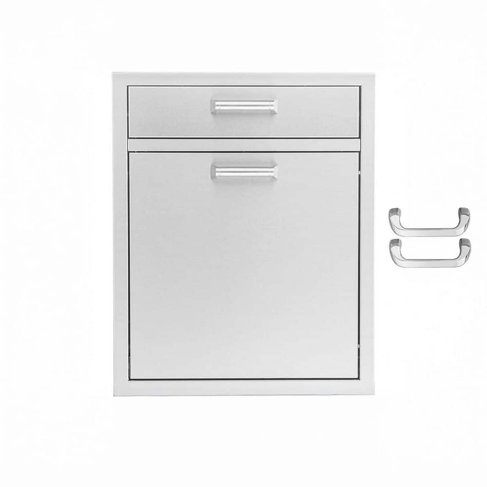 Signature 260 Series 21 in. x 26 in. Outdoor Kitchen BBQ Island Stainless Steel Single Access Drawer and Trash Bin Combo price history on PriceWatchPro