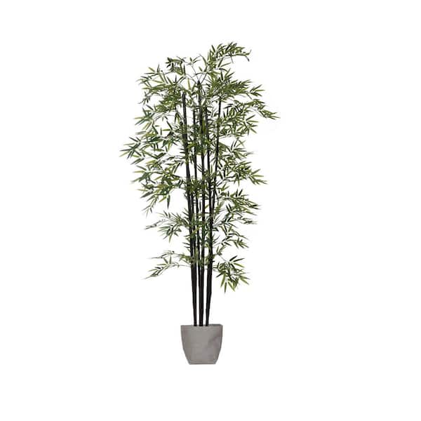 VINTAGE HOME Artificial Faux 72 in. Tall Bamboo Tree with Eco Planter