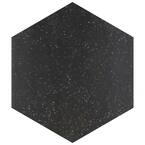 Palazzo Hex Nero 14-1/8 in. x 16-1/4 in. Porcelain Floor and Wall Tile (11.07 sq. ft./Case)