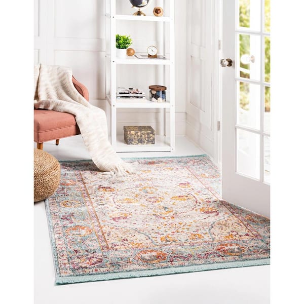 Baracoa Rumba Light Blue 8' 2 x 8' 2 Area Rug