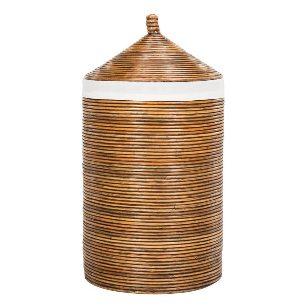 Safavieh Wellington Nautical Rattan Storage Hamper with Liner