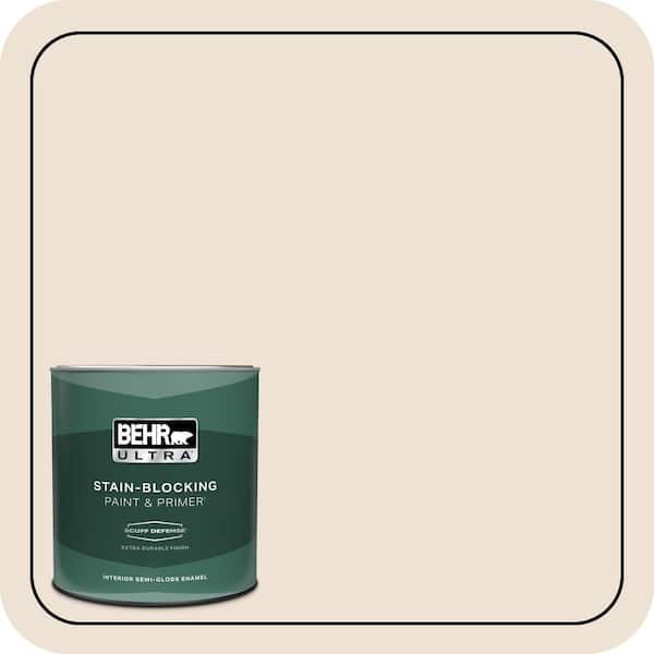 BEHR ULTRA 1 qt. #250E-1 Eurolinen Extra Durable Semi-Gloss Enamel Interior Paint & Primer