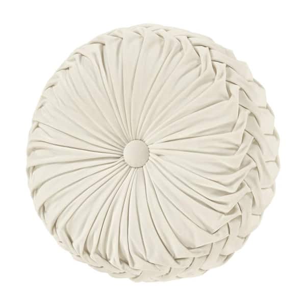Unbranded Toul house Polyester Tufted Round Decorative Throw Pillow 15 x 15 in.