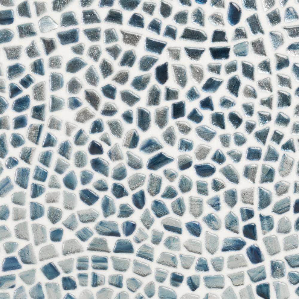 Ivy Hill Tile Fargin Pebble Ocean Rain 11.88 in. x 11.88 in