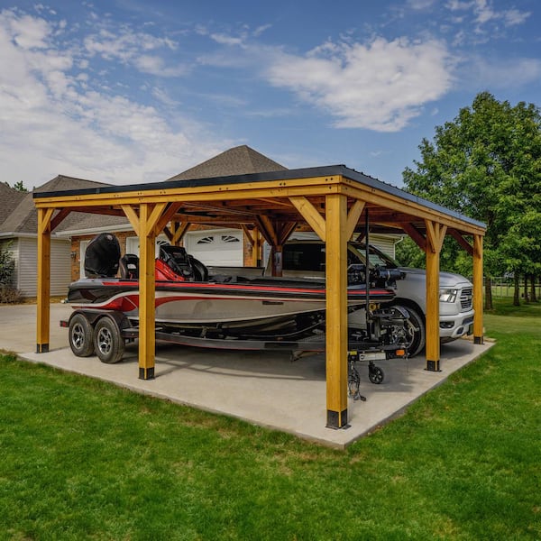 Wood carport kits home 2024 depot