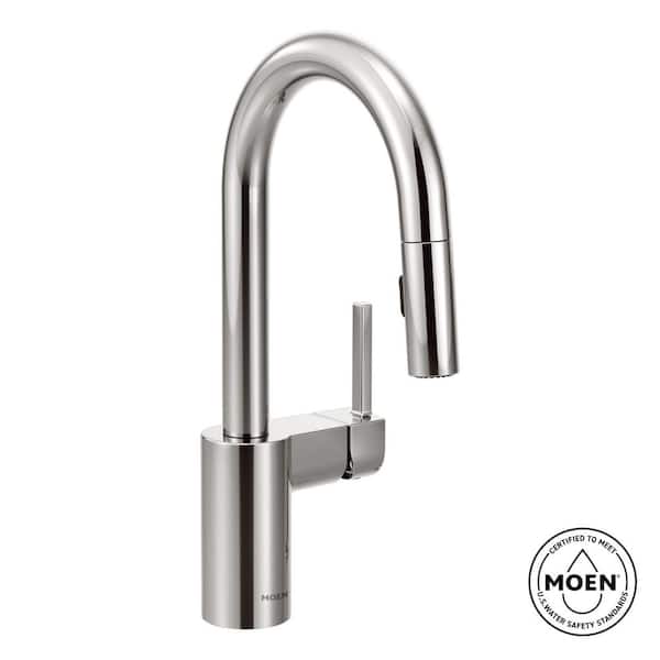 MOEN Align Single-Handle Bar Faucet Featuring Reflex and Power Clean in Chrome