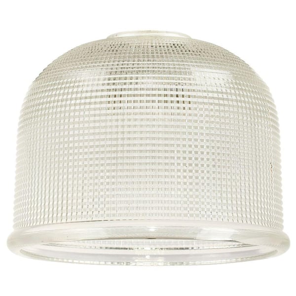 Westinghouse 5-1/8 in. Clear Prismatic Glass Dome Shade with 2-1/4 in. Fitter and 6-9/16 in. W