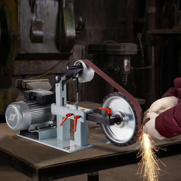 VEVOR 2 in. x 82 in. Belt Grinder 2HP 1500 Watt 3 in 1 Disc Bench Sander 110 Volt with 3 Grinding Wheel 12in. for Knife Making 1.5KWDSSGJ0000001V1 The Home Depot