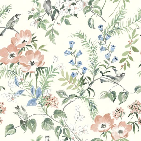 Chesapeake Frederique Multicolor Bloom Matte Pre-pasted Paper Wallpaper