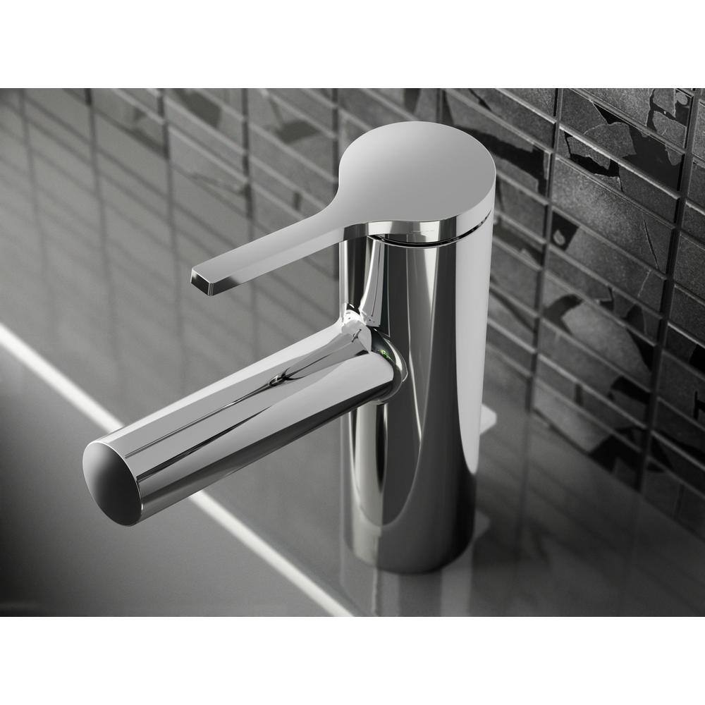 Vibrant Brushed Moderne Brass Single-Handle Bathroom Faucet