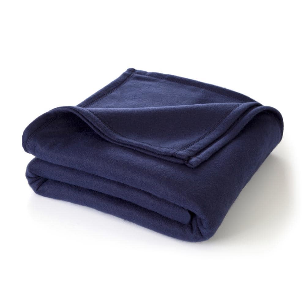 King Size Off-White Fleece Reversible Blanket