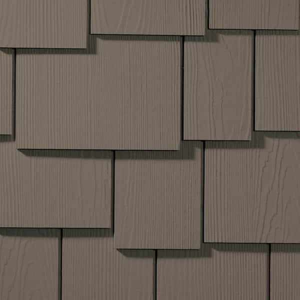 Hardie Shingle HZ5 15.25 in. x 48 in. Statement Collection Timber Bark Staggered Edge Fiber Cement Siding