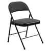 900 Star Trail Black Fabric Padded Metal Frame Folding Chair (4-Pack ...