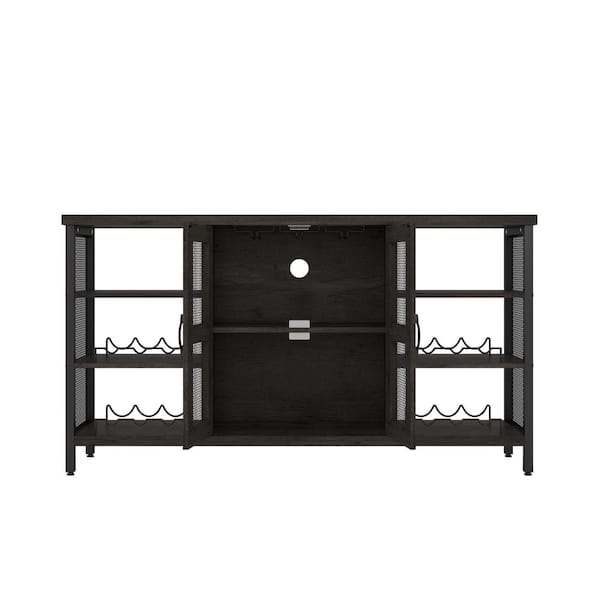 Unbranded Wendy 12-Bottle Gray Particle Board Free Standing Wine Rack