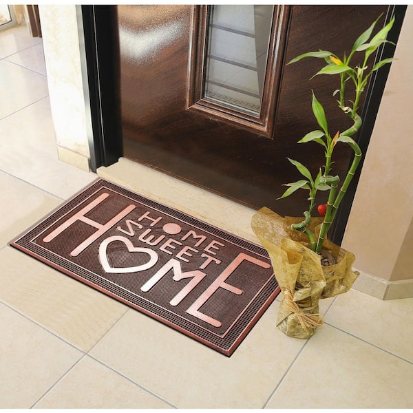 A1HC Cat Tail Welcome Rubber Pin Welcome Door Mats for Outdoor Entrance,Fun  Designed Floor Mat, Welcome Mats for Front Door Indoor Non-Slip Backing