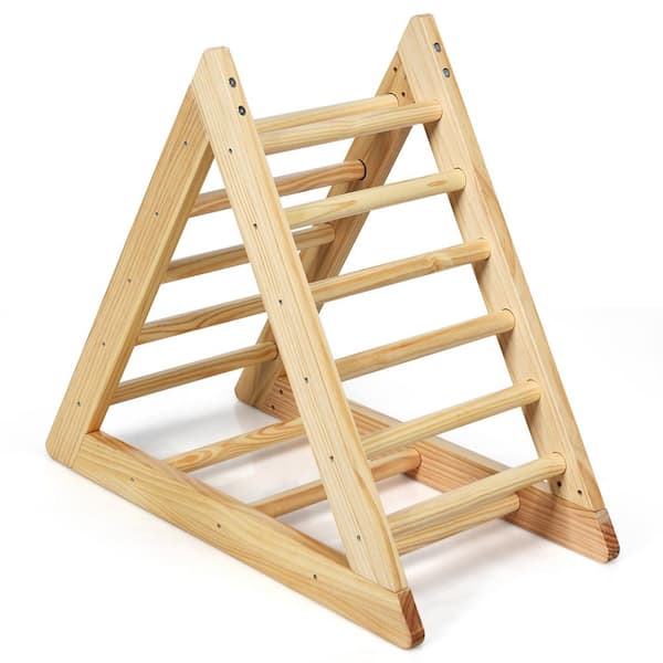wooden climbing triangle, climbing triangle, toddler climbing toy