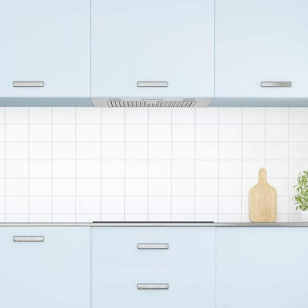 30" 860 CFM Smart Insert Convertible Stainless Steell Range Hood HauSMART App & Voice Control Ultra-Quiet Baffle Filters