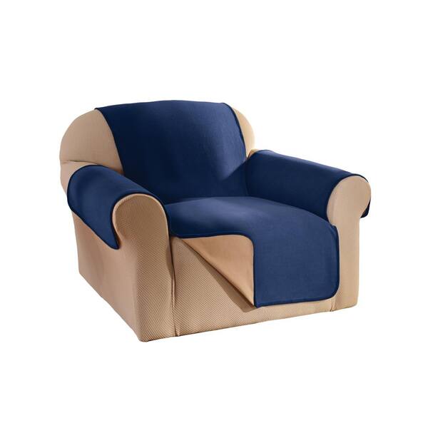 Innovative Textile Solutions Navy Reversible Waterproof Fleece Chair Furniture Protector