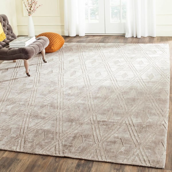 Mirage 8 ft. x 10 ft. Gray Diamond Geometric Area Rug