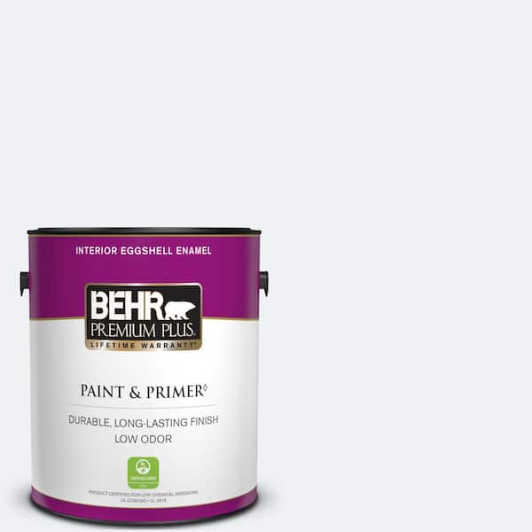 BEHR PREMIUM PLUS 1 gal. #BL-W10 Maui Mist Eggshell Enamel Low Odor Interior Paint & Primer