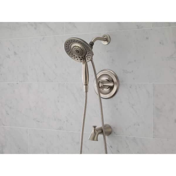 Delta In2ition Single-Handle Tub and Shower Faucet in Brushed