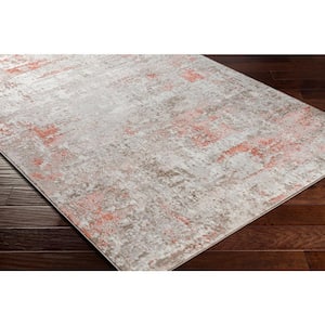 Ackerman Burnt Orange/Gray 9 ft. x 12 ft. Indoor Area Rug