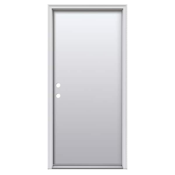 MMI DOOR 32 in. x 80 in. Right-Hand Inswing Flush Classic Primed