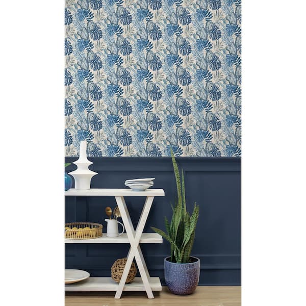 Cozumel Horizon Tropical Palm Vinyl Peel and Stick Wallpaper Roll (Covers 30.75 sq. ft.)