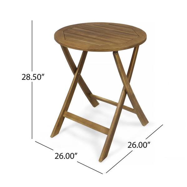 3-Piece Patio Bistro Set With Round Table & 2 Folding Chairs, Compact Outdoor Furniture For Balcony, Garden, Porch – Space-Saving Design, Blue