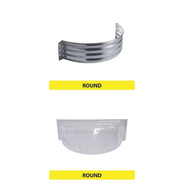 37 in. x 16 in. x 12 in. Steel Window Well and 39 in. x 17 in. Plastic Cover Combo