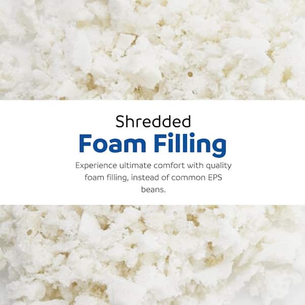 Sealy Tore Medium Memory Foam Blue Steel Bean Bag 60446 The Home