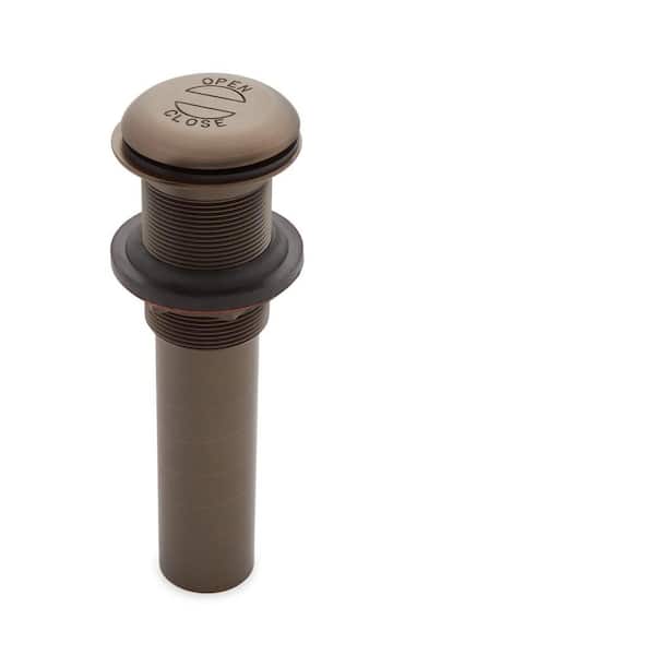 SIGNATURE HARDWARE 1-1/2 in. Flat Dome Pop-Up Bathroom Drain
