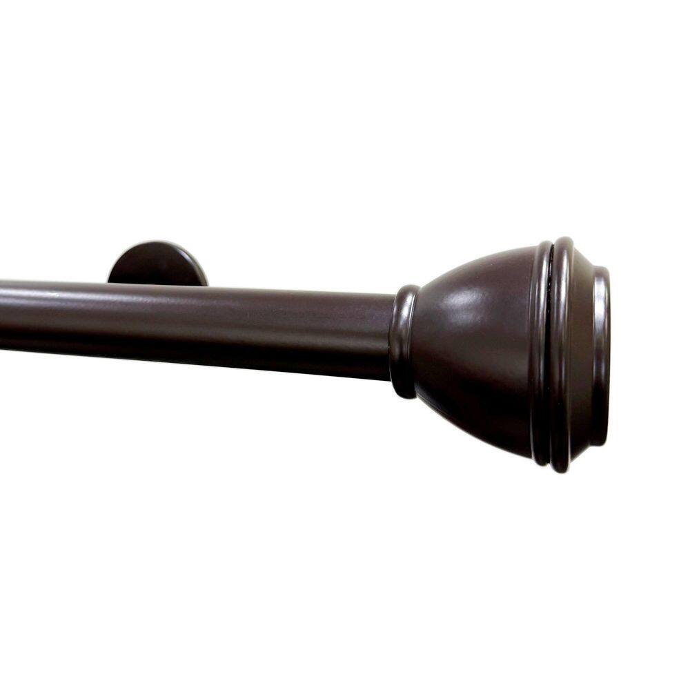 Tekno Pro 48 in. Non Adjustable 1.125 in. Diameter Decorative Traverse Curtain Rod with Blaze Finial in Maroon price history on PriceWatchPro