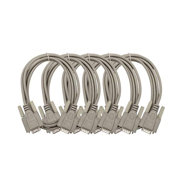 6 ft. VGA HD15 Male to Female Extension Cable (5-Pack)