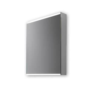 15 in. W x 26 in. H Frameless Rectangular Silver Aluminum Recessed/Surface Mount Medicine Cabinet with Mirror