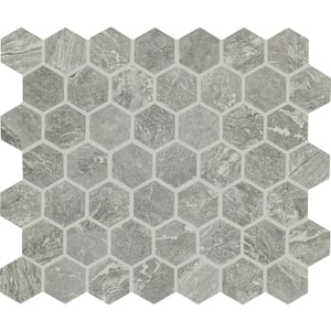 Perpetuo Eternal Grey 10 in. x 12 in. Glazed Ceramic Mosaic Tile (9.72 sq. ft./Case)
