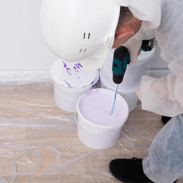 23.8 Concrete Mixing Paddle Attachment for Drill Paint Mortar Mud Plaster Mixer with Galvanized Q235 Steel