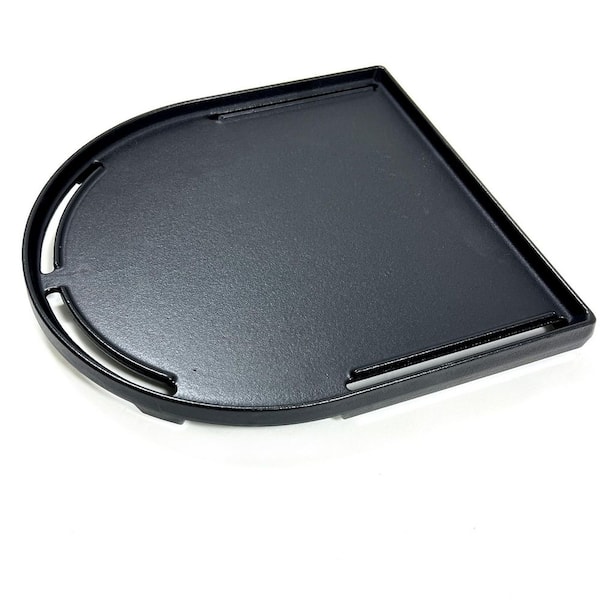 Cast Iron Half Grill Griddle Replacement Compatible with Coleman RoadTrip LX LXE LXX Grills, Non-Stick