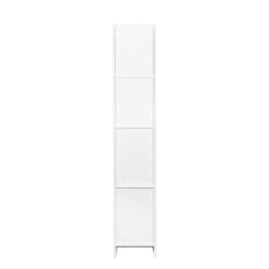 HOMCOM 4-Shelf White 72.5 Pinewood Large Kitchen Pantry Storage Cabinet,  Freestanding Cabinets with Doors 835-703V00WT - The Home Depot