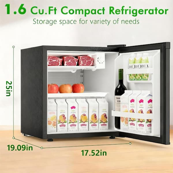 COWSAR 17.52 in. 1.6 cu. ft. Mini Refrigerator with Freezer