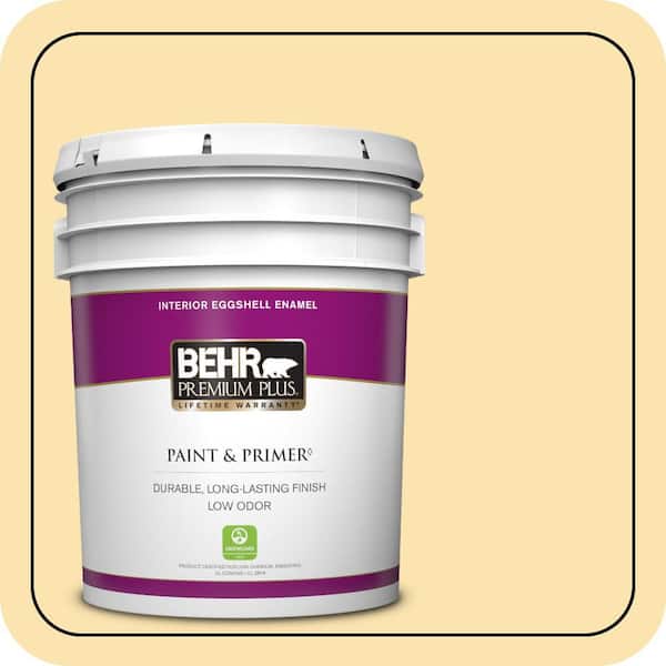 BEHR PREMIUM PLUS 5 gal. #360C-2 Wickerware Eggshell Enamel Low Odor Interior Paint & Primer