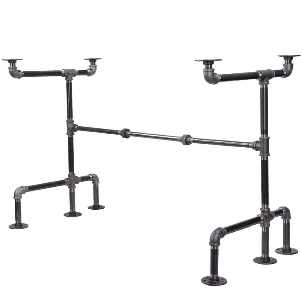 "3/4 in. Black Steel Pipe 3.75 ft. L x 31 in. H ""M"" Design Desk Kit" price history on PriceWatchPro