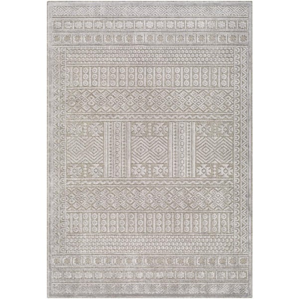 Artistic Weavers Brynn Silver Gray/Medium Gray 9 ft. x 12 ft. Indoor Area Rug