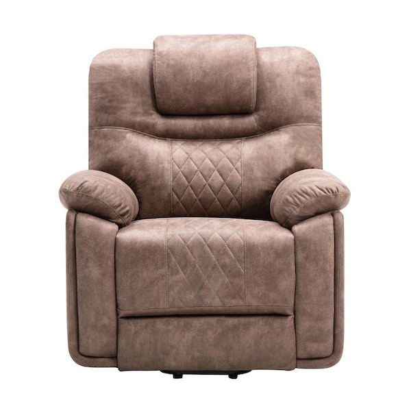 Unbranded Brown PU Recliner Chair with Adjustable Massage Function and Heating System