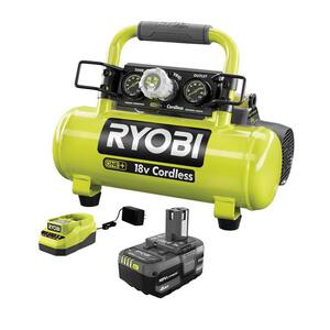 ONE+ 18V Cordless 1 Gal. 120 PSI Portable Air Compressor with 4.0 Ah LITHIUM+ Battery and 18V Charger