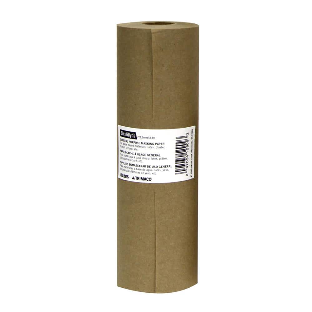 TRIMACO Easy Mask 1 ft. X 180 FT. Green Premium Masking Paper 12212 - The  Home Depot
